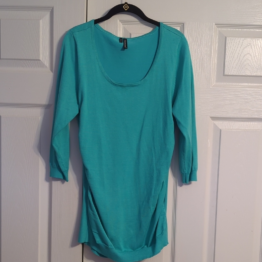 Maurices Aqua 3/4 Sleeve Top NWOT